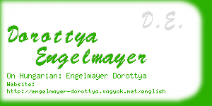 dorottya engelmayer business card